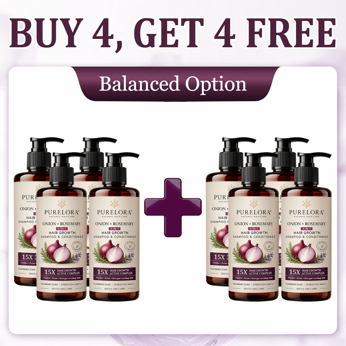 🌿👨⚕️ Official Australian Flagship Store 🇦🇺 | 🔥PURELORA® Onion & Rosemary 2-in-1 Anti-Hair Loss & Growth Set — Infused with a 15x concentrated hair-growth active complex to help you achieve thicker, fuller, and stronger hair.