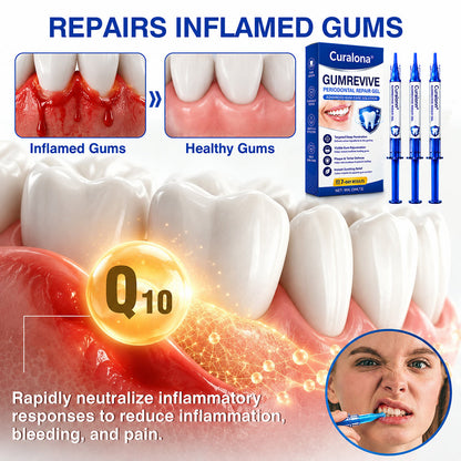 🇦🇺🦷Curalona® GumRevive Periodontal Repair Gel (For Bleeding Gums, Gum Recession & Loose Teeth)+ 🎁 FREE Gum Care Kit