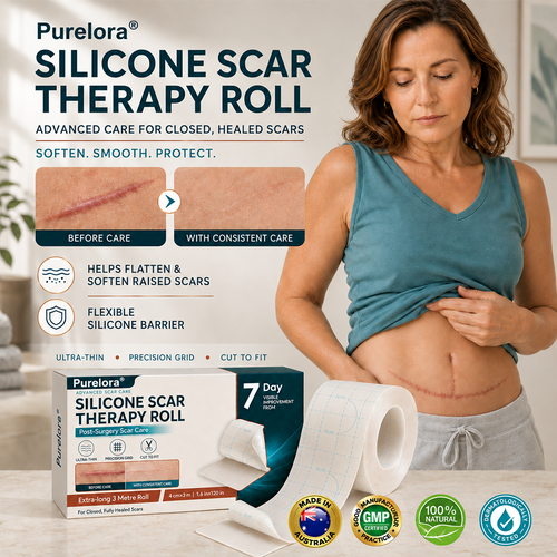 ✨💯Purelora® SILICONE SCAR THERAPY ROLL Help Soften, Flatten & Improve the Appearance of Raised Scars