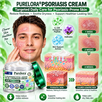 𝐎𝐟𝐟𝐢𝐜𝐢𝐚𝐥 𝐒𝐭𝐨𝐫𝐞 |💧💧 Purelora® 𝑰𝑳-𝟐𝟑𝑹 𝑨𝒏𝒕𝒂𝒈𝒐𝒏𝒊𝒔𝒕 𝑷𝒆𝒑𝒕𝒊𝒅𝒆 + 𝑰𝒏𝒅𝒊𝒓𝒖𝒃𝒊𝒏 𝟏𝟎-𝑰𝑵-𝟏 𝑷𝒔𝒐𝒓𝒊𝒂𝒔𝒊𝒔 𝑪𝒓𝒆𝒂𝒎 （𝑯𝒆𝒍𝒑𝒔 𝑹𝒆𝒅𝒖𝒄𝒆 𝑽𝒊𝒔𝒊𝒃𝒍𝒆 𝑹𝒆𝒅𝒏𝒆𝒔𝒔 & 𝑺𝒄𝒂𝒍𝒊𝒏𝒈, 𝑺𝒐𝒐𝒕𝒉𝒆 𝑫𝒓𝒚𝒏𝒆𝒔𝒔 & 𝑰𝒕𝒄𝒉𝒊𝒏𝒈, 𝑺𝒖𝒑𝒑𝒐𝒓𝒕 𝑩𝒂𝒍𝒂𝒏𝒄𝒆𝒅 𝑺𝒌𝒊𝒏-𝑪𝒆𝒍𝒍 𝑹𝒆𝒏𝒆𝒘𝒂𝒍 & 𝑯𝒆𝒍𝒑 𝑹𝒆𝒊𝒏𝒇𝒐𝒓𝒄𝒆 𝒕𝒉𝒆 𝑺𝒌𝒊𝒏 𝑩𝒂𝒓𝒓𝒊𝒆𝒓）