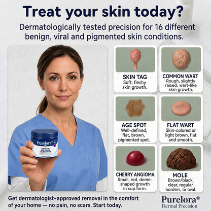 Purelora®  7-Day Skin Tag & Blemish Removal Cream (Painless Formula – Scar-Free)🌹🌹