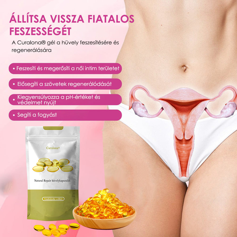 Curalona® Azonnali viszketéscsillapító és méregtelenítő, karcsúsító és feszesítő bőrregeneráló, rózsaszín és gyengéd természetes kapszulák PRO