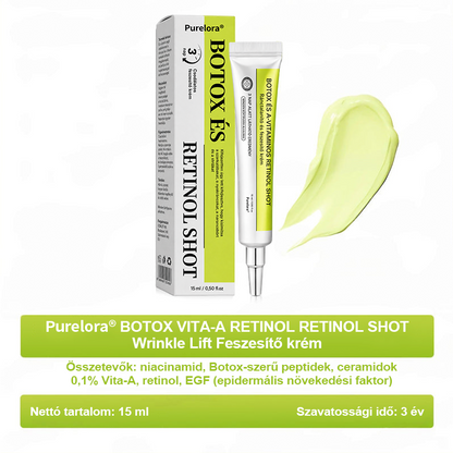 [🔥Utolsó nap 70% kedvezmény] Purelora® Botox és Retinol injekció - Radír mély ráncokra, megereszkedett toka és duzzadt szemek ellen