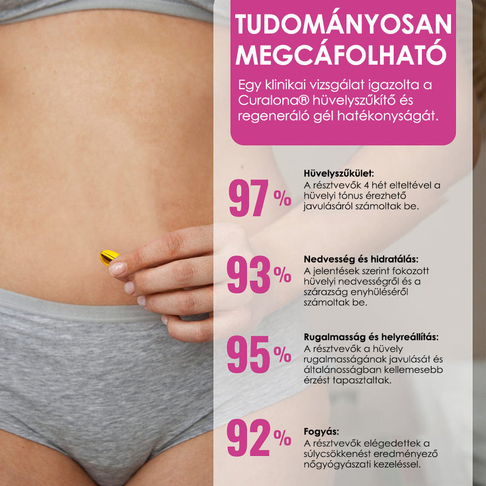 Curalona® Azonnali viszketéscsillapító és méregtelenítő, karcsúsító és feszesítő bőrregeneráló, rózsaszín és gyengéd természetes kapszulák PRO