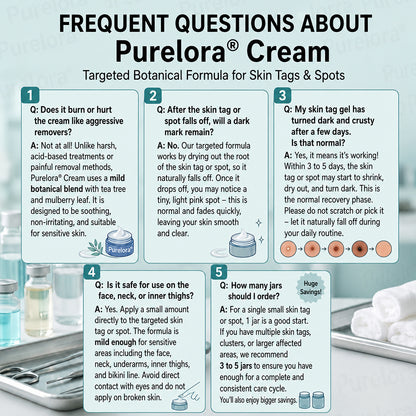 Purelora®  7-Day Skin Tag & Blemish Removal Cream (Painless Formula – Scar-Free)🌹🌹