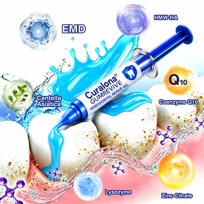 🇦🇺🦷Curalona® GumRevive Periodontal Repair Gel (For Bleeding Gums, Gum Recession & Loose Teeth)+ 🎁 FREE Gum Care Kit