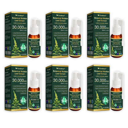 ✅ Official Australian Flagship Store: Curalona® Mullein Leaf Extract Lung-Cleansing Spray (👨‍⚕️ Targets COPD, asthma, chronic bronchitis, respiratory infections, lung cancer, sinusitis, and other lung-related conditions)
