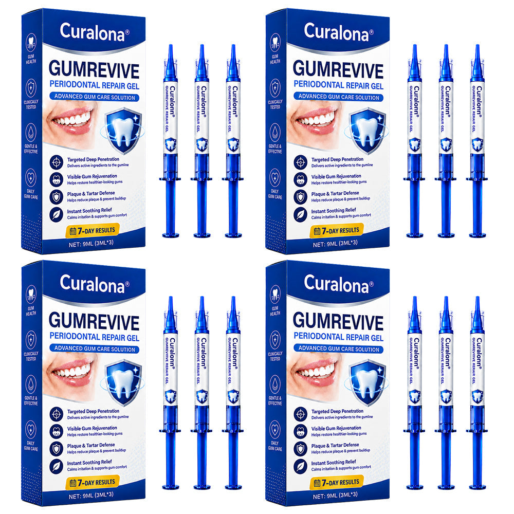 🇦🇺🦷Curalona® GumRevive Periodontal Repair Gel (For Bleeding Gums, Gum Recession & Loose Teeth)+ 🎁 FREE Gum Care Kit