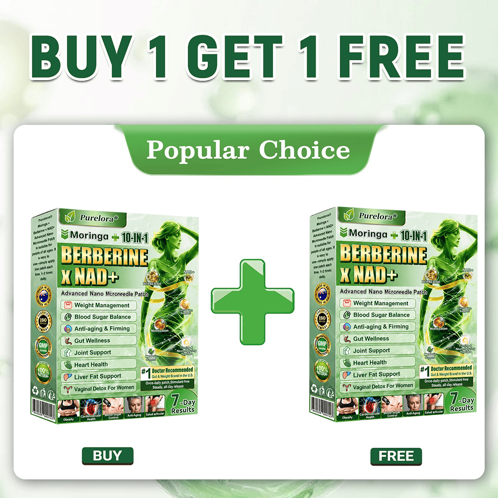 Official Store 🇦🇺 Purelora® Advanced 10-in-1 Nano-Microneedle Patch (Moringa, Berberine, and NAD+). Just one application a day; visible changes in 7 days. For obesity, sagging skin, diabetes, sleep apnea, joint issues, and more.