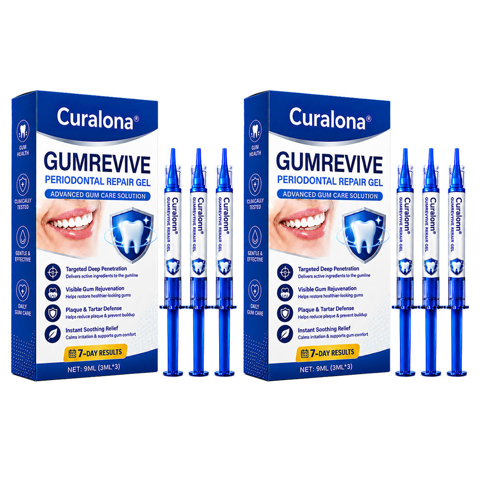 🇦🇺🦷Curalona® GumRevive Periodontal Repair Gel (For Bleeding Gums, Gum Recession & Loose Teeth)+ 🎁 FREE Gum Care Kit