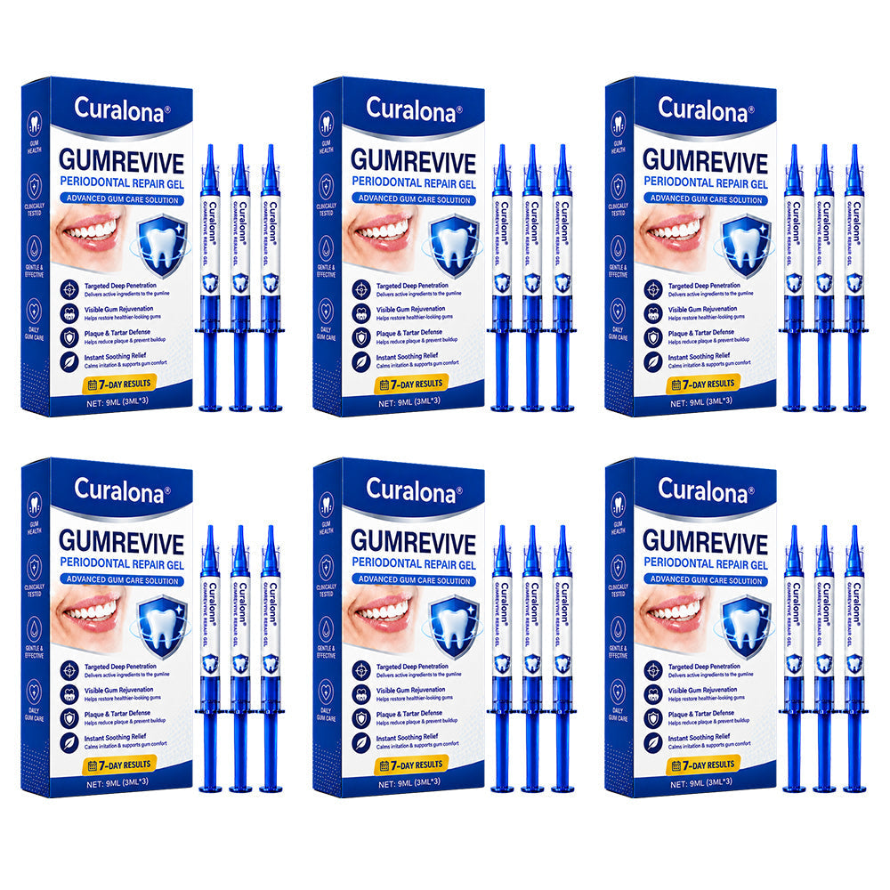 🇦🇺🦷Curalona® GumRevive Periodontal Repair Gel (For Bleeding Gums, Gum Recession & Loose Teeth)+ 🎁 FREE Gum Care Kit