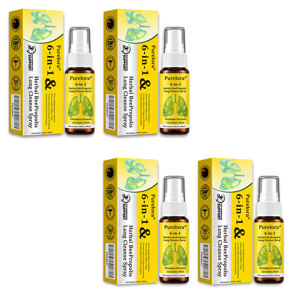 🍀🍀🐝🇦🇺 Official Store:𝐏𝐔𝐑𝐄𝐋𝐎𝐑𝐀®  6-in-1 Herbal BeePropolis Lung Cleanse Spray（👨‍⚕️Directly acts on COPD, asthma, chronic bronchitis (CB), respiratory infections, lung cancer, sinusitis, and other conditions🫁）