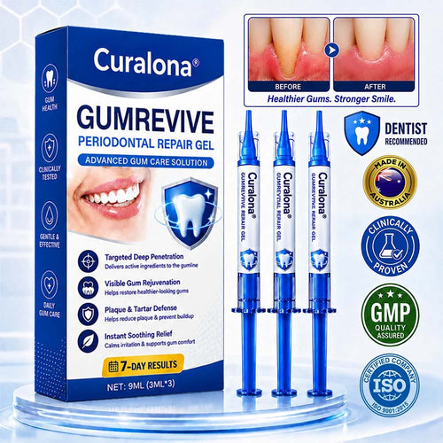 🇦🇺🦷Curalona® GumRevive Periodontal Repair Gel (For Bleeding Gums, Gum Recession & Loose Teeth)+ 🎁 FREE Gum Care Kit