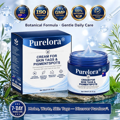 Purelora®  7-Day Skin Tag & Blemish Removal Cream (Painless Formula – Scar-Free)🌹🌹