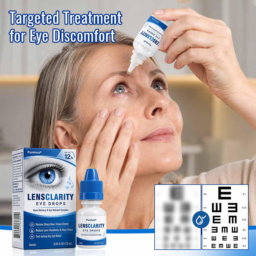 👨‍⚕️𝐏𝐔𝐑𝐄𝐋𝐎𝐑𝐀® LensClarity Eye Drops✅For dry eyes, blurry vision & presbyopia 💦