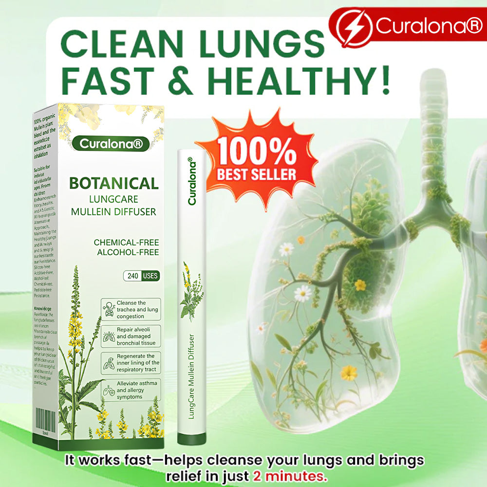 Curalona® Botanical LungCare Mullein Diffuser——Clear away congested mucus in 7 days and restore smooth breathing!