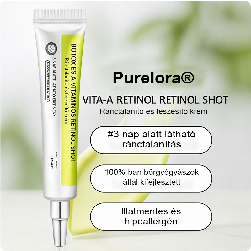 [🔥Utolsó nap 70% kedvezmény] Purelora® Botox és Retinol injekció - Radír mély ráncokra, megereszkedett toka és duzzadt szemek ellen
