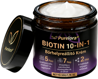 Magyarországról készült és szállított 🍁 Purelora® Biotin Bőrjavító Krém (10 az 1-ben Formula) — Az ajánlat utolsó napja: 25% kedvezmény.