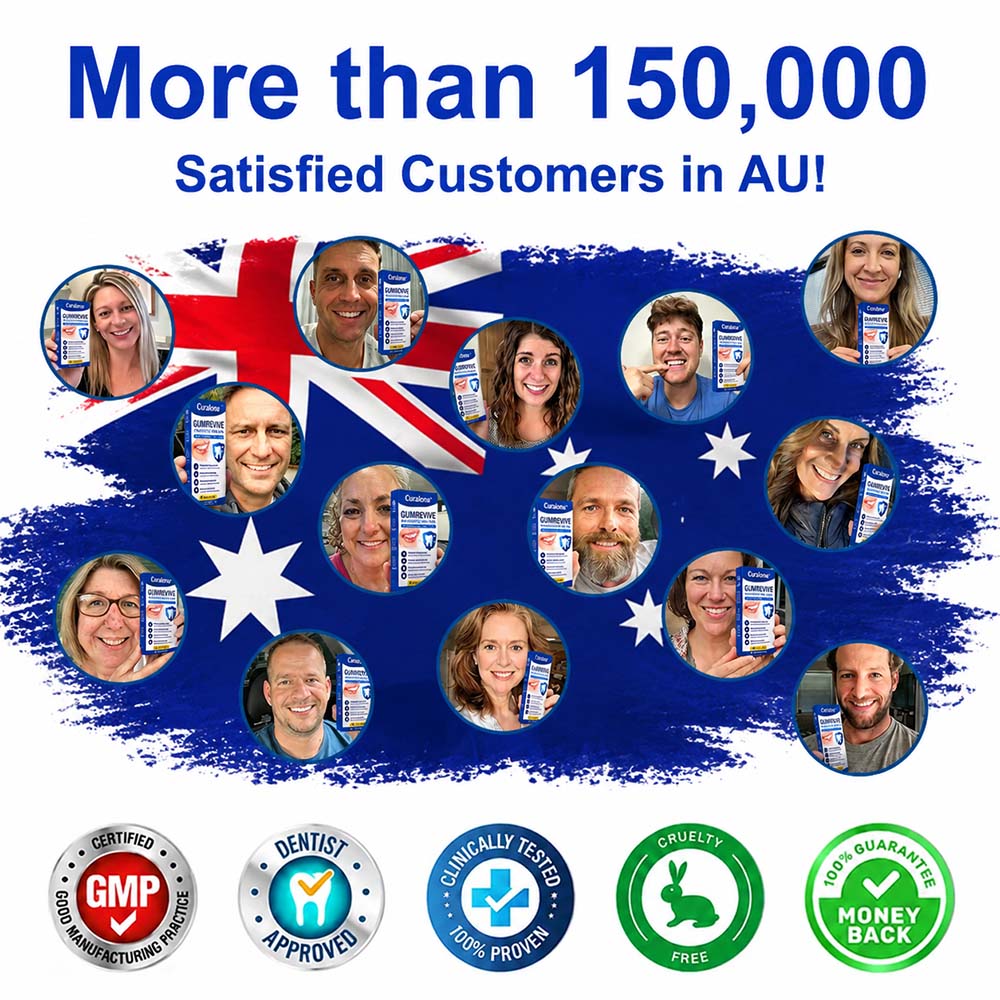 🇦🇺🦷Curalona® GumRevive Periodontal Repair Gel (For Bleeding Gums, Gum Recession & Loose Teeth)+ 🎁 FREE Gum Care Kit