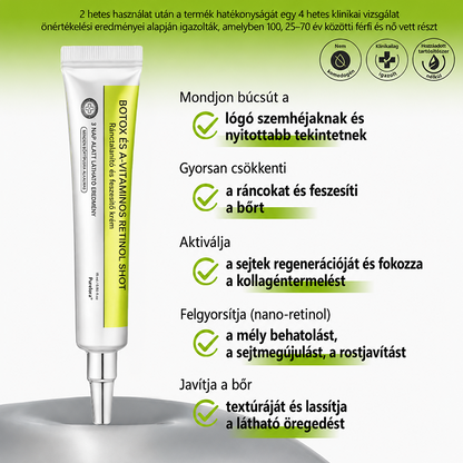 [🔥Utolsó nap 70% kedvezmény] Purelora® Botox és Retinol injekció - Radír mély ráncokra, megereszkedett toka és duzzadt szemek ellen