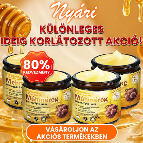 ✨ ZödVita® Méhméreg Bőr Helyreállító Krém 🔥 Természetes Öregedésgátló, Feszesíti a Bőrt, Csökkenti a Ráncokat– 50ml