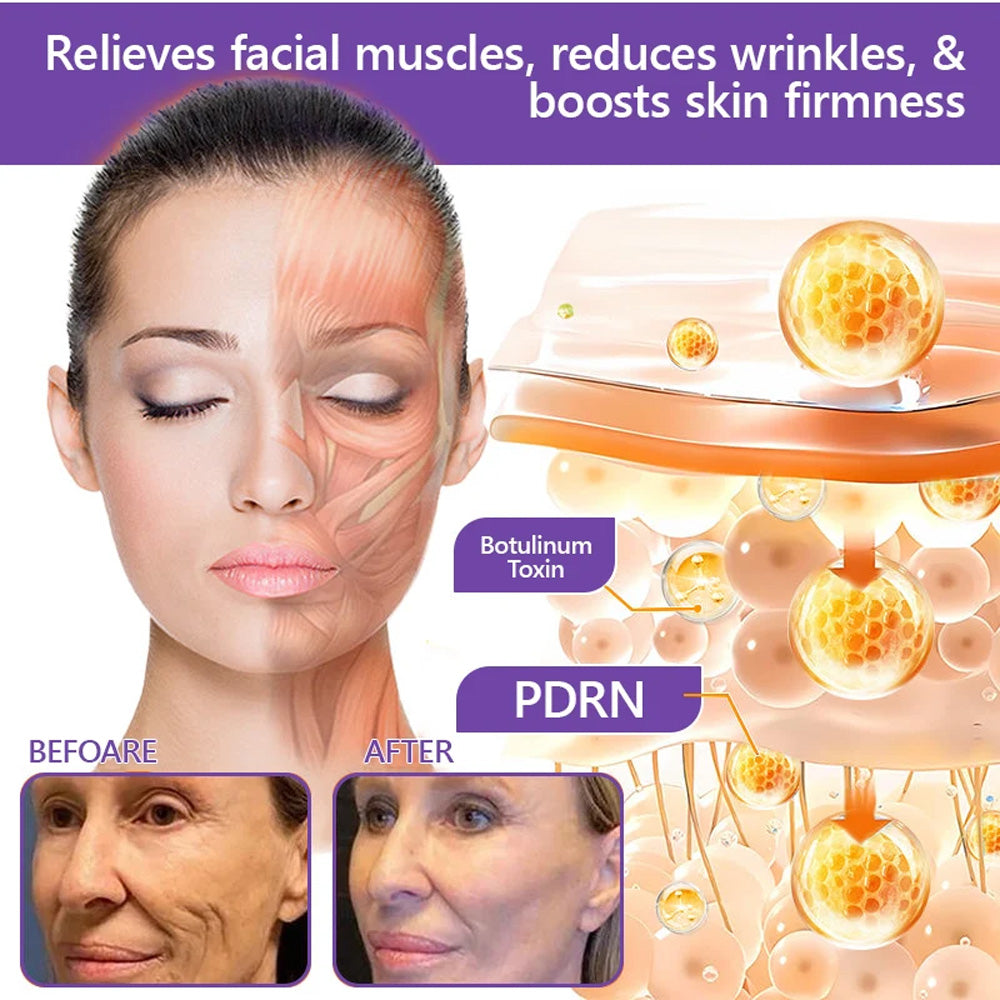 Purelora® 🍅PDRN Multi-Peptide Massaging Body Roller Cream- Anti-aging, Hydrating, Skin Firming & Lifting, Skin Repair, Even Tone, Acne and Dark Spot Treatment, Wart and Mole Removal, and Psoriasis Relief.