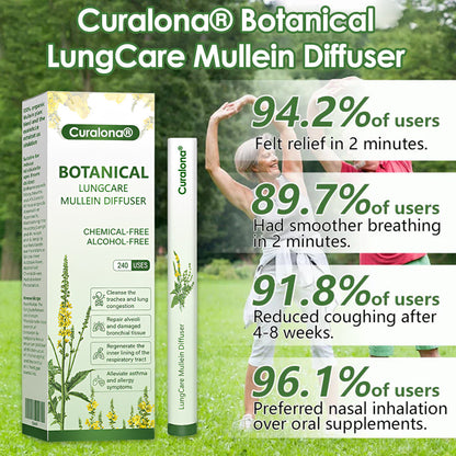 Curalona® Botanical LungCare Mullein Diffuser——Clear away congested mucus in 7 days and restore smooth breathing!