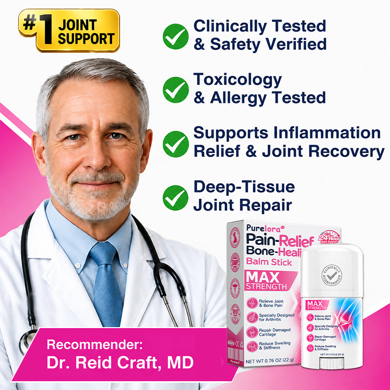🏅✅🇦🇺 Official Store: 𝐏𝐔𝐑𝐄𝐋𝐎𝐑𝐀® Pain-Relief Bone-Healing Balm Stick(🧑‍⚕️Reducing joint swelling, pain, stiffness, redness, warmth, soreness, and joint fatigue)