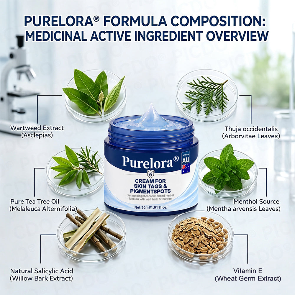 Purelora®  7-Day Skin Tag & Blemish Removal Cream (Painless Formula – Scar-Free)🌹🌹