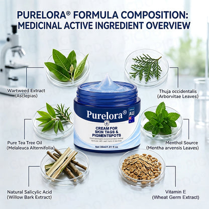 Purelora®  7-Day Skin Tag & Blemish Removal Cream (Painless Formula – Scar-Free)🌹🌹
