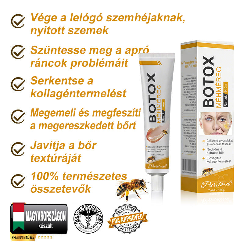 🔥Az akció utolsó napja: 70% kedvezmény - Purelora® Botox méhméreg ránctalanító krém