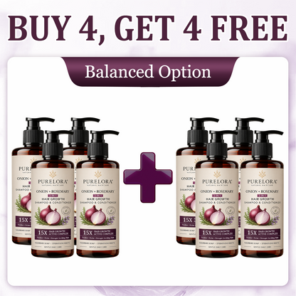 🌿👨‍⚕️ Official Australian Flagship Store 🇦🇺 | 🔥PURELORA® Onion & Rosemary 2-in-1 Anti-Hair Loss & Growth Set — Infused with a 15x concentrated hair-growth active complex to help you achieve thicker, fuller, and stronger hair.